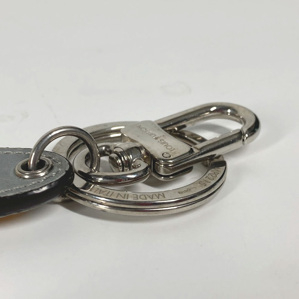 LOUIS VUITTON key ring MP2215 rubber yellow Monogram Titanium Porto Cle Mascot Rocket mens Used Authentic