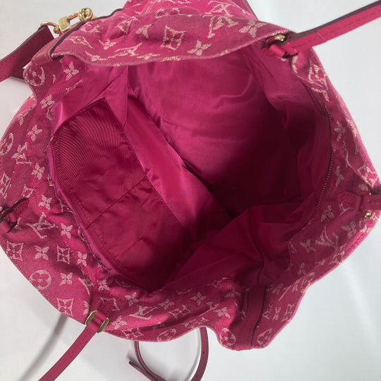 LOUIS VUITTON Shoulder Bag M40870 Monogram denim pink Monogram denim Noeful MM Women Used Authentic