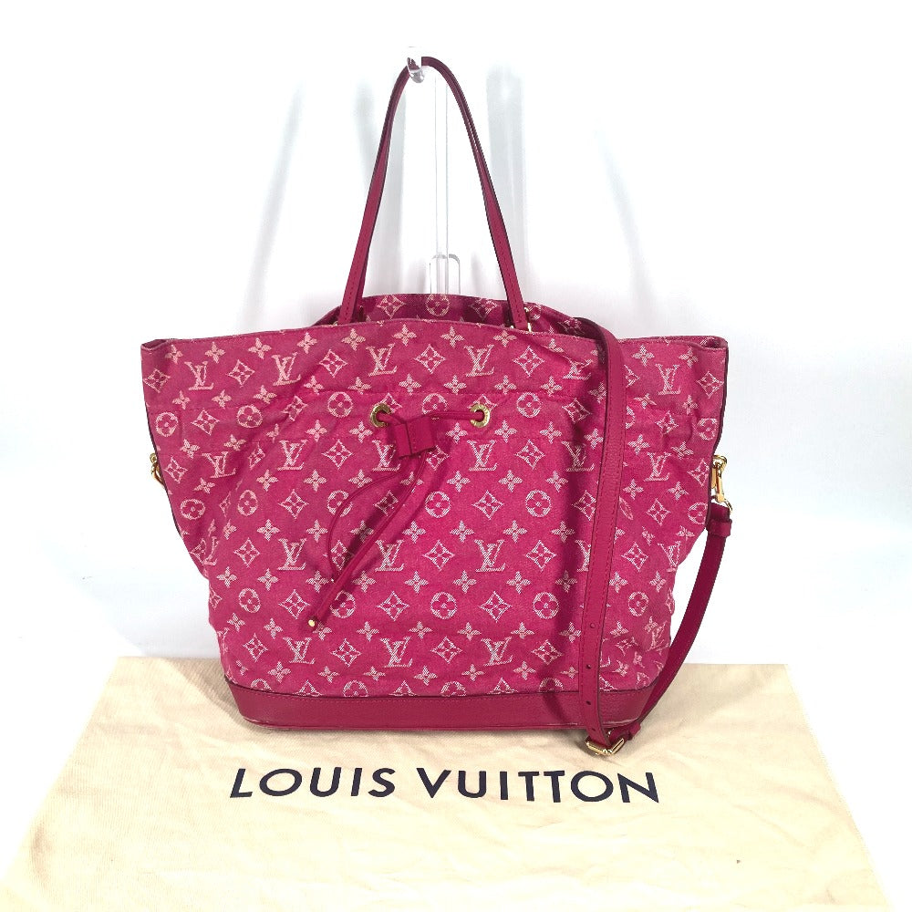 LOUIS VUITTON Shoulder Bag M40870 Monogram denim pink Monogram denim Noeful MM Women Used Authentic