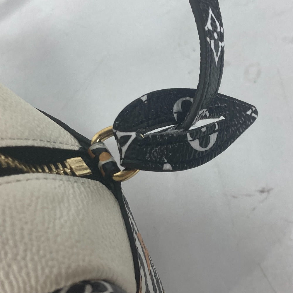LOUIS VUITTON Shoulder Bag M67883 leather black monogram jungle Beach porch Women Used Authentic