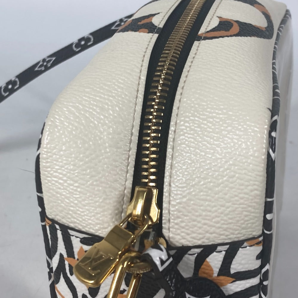 LOUIS VUITTON Shoulder Bag M67883 leather black monogram jungle Beach porch Women Used Authentic