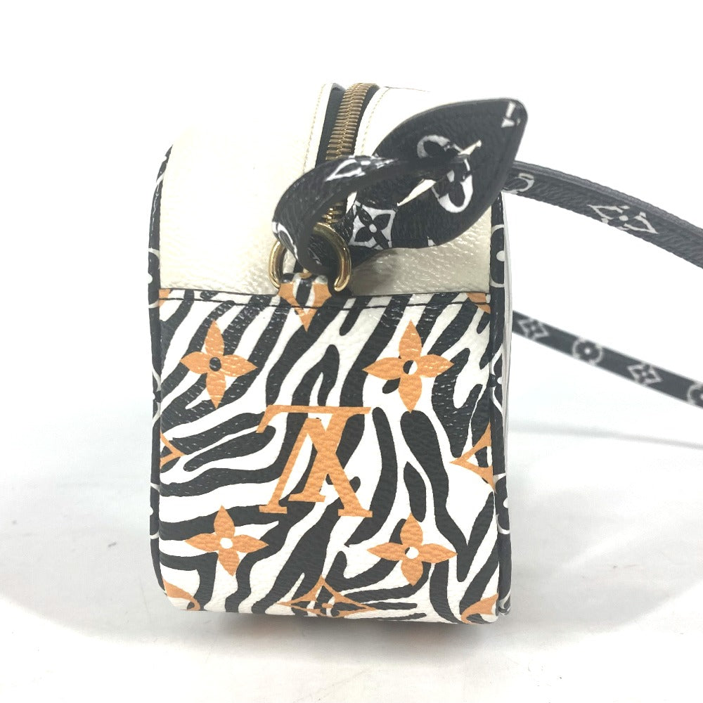 LOUIS VUITTON Shoulder Bag M67883 leather black monogram jungle Beach porch Women Used Authentic