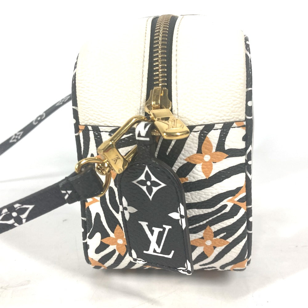 LOUIS VUITTON Shoulder Bag M67883 leather black monogram jungle Beach porch Women Used Authentic