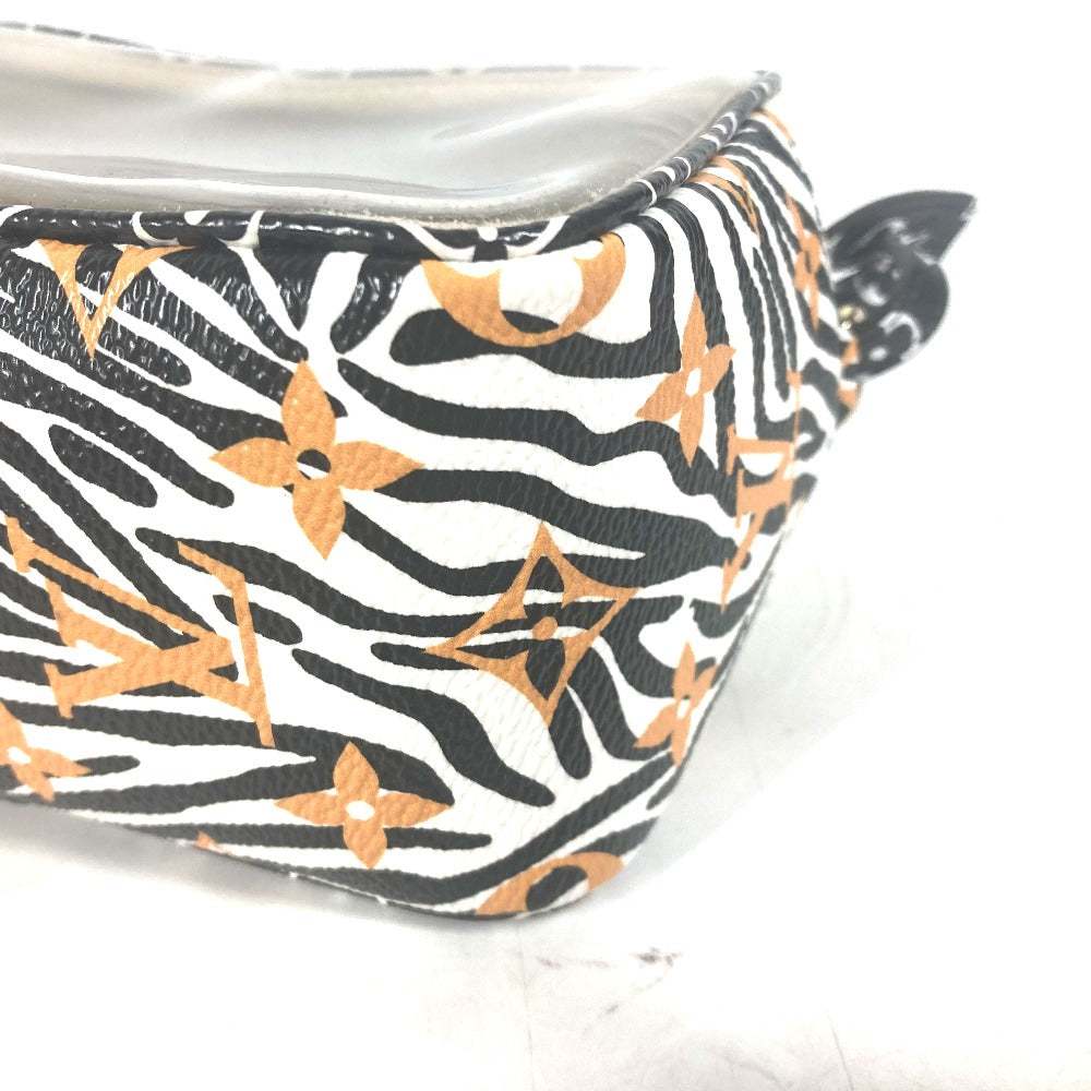 LOUIS VUITTON Shoulder Bag M67883 leather black monogram jungle Beach porch Women Used Authentic