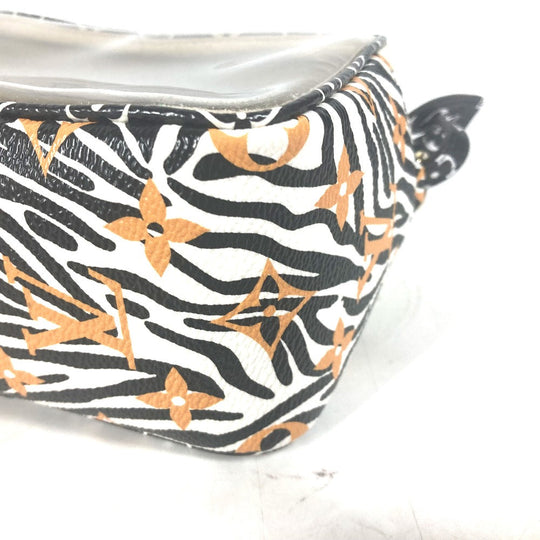 LOUIS VUITTON Shoulder Bag M67883 leather black monogram jungle Beach porch Women Used Authentic