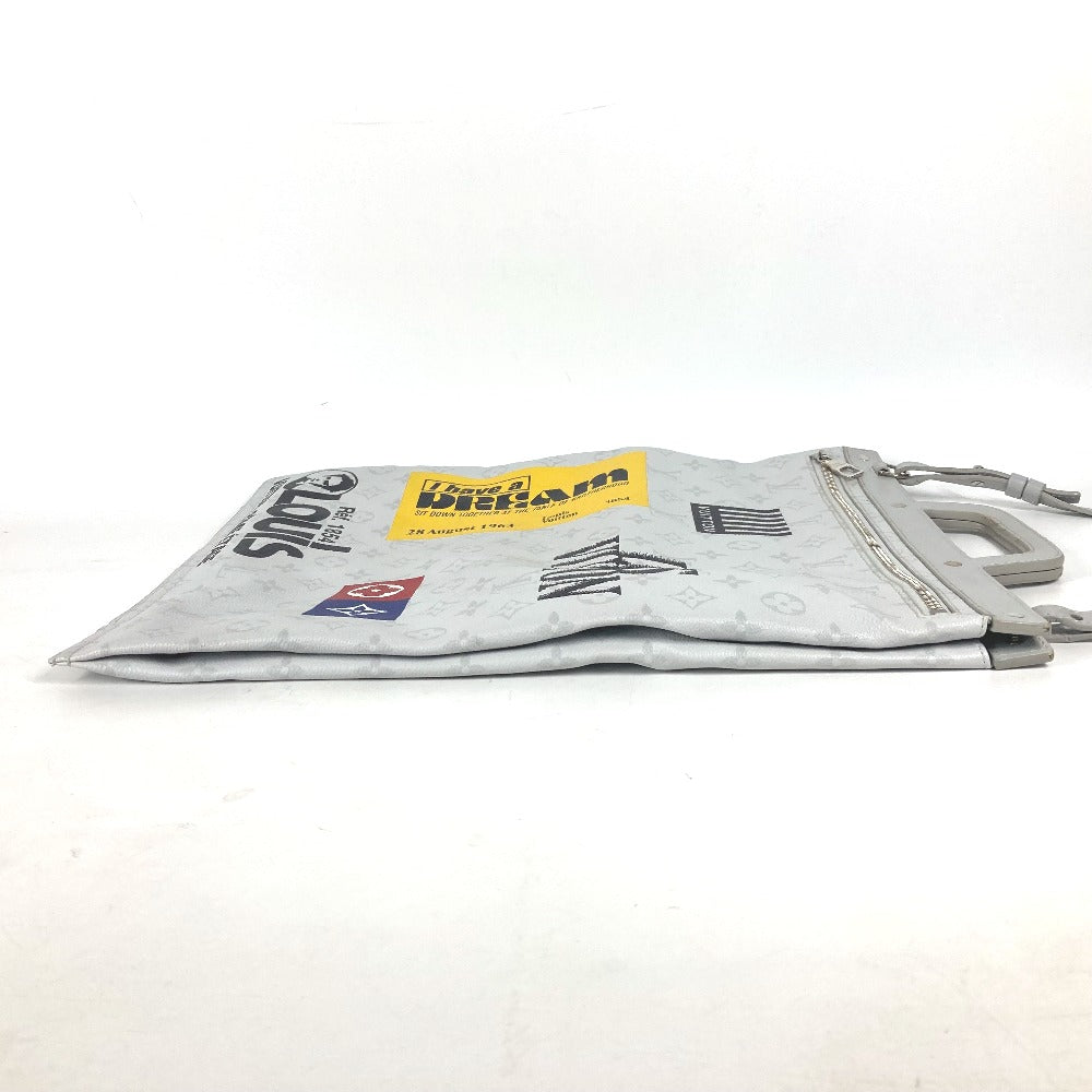 LOUIS VUITTON Tote Bag M44627 Monogram canvas white Monogram white Flat Vertical Tote mens Used Authentic