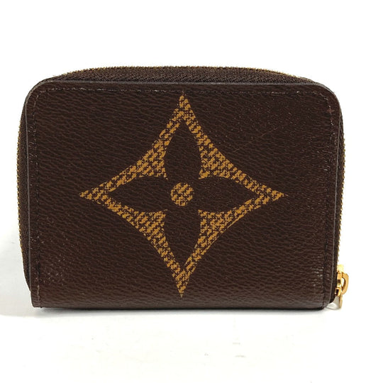 LOUIS VUITTON Coin case M69354 Monogram giant canvas Brown Monogram Giant Zip around purse Women Used Authentic