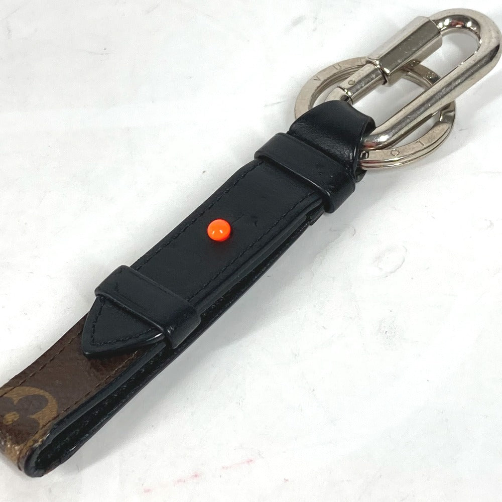 LOUIS VUITTON key ring MP2293 Monogram canvas Brown Monogram Porto Cle Dragonne mens Used Authentic