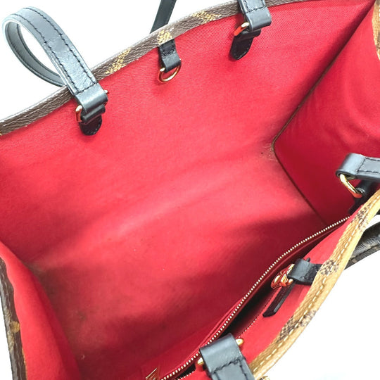 LOUIS VUITTON Tote Bag M45321 Monogram canvas Brown Monogram On the Go MM Women Used Authentic