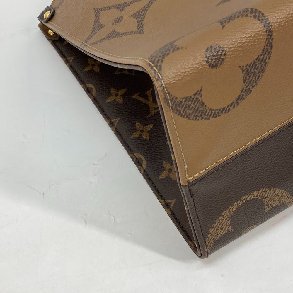 LOUIS VUITTON Tote Bag M45321 Monogram reverse canvas Brown Monogram On the Go MM Women Used Authentic