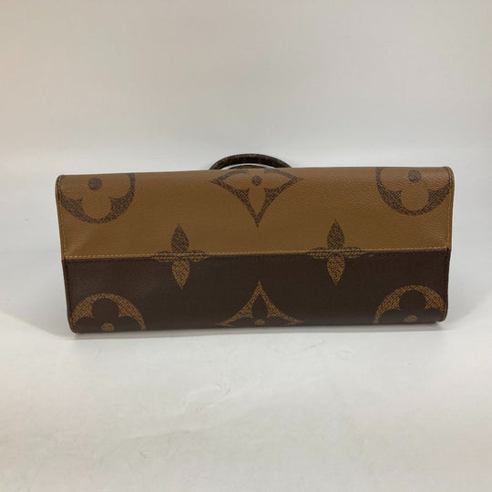 LOUIS VUITTON Tote Bag M45321 Monogram reverse canvas Brown Monogram On the Go MM Women Used Authentic