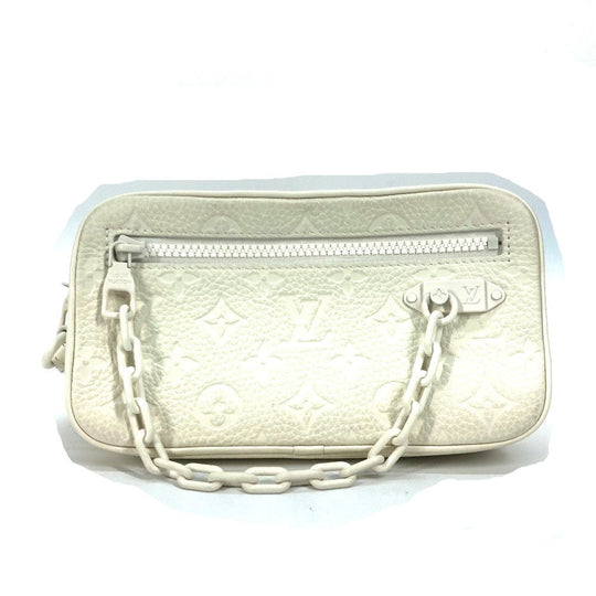 LOUIS VUITTON Clutch bag M53551  Monogram Ann Platt Leather white Monogram Ann Platt Pochette Volga Women Used Authentic