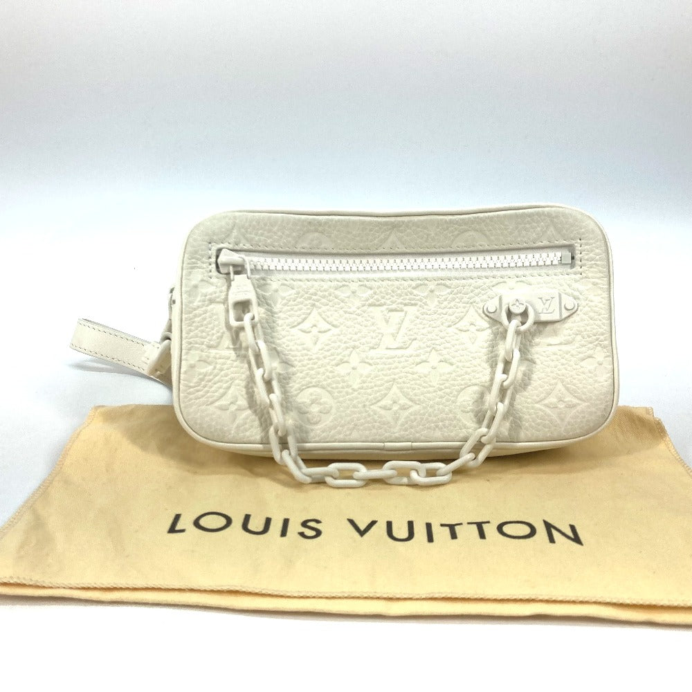 LOUIS VUITTON Clutch bag M53551  Monogram Ann Platt Leather white Monogram Ann Platt Pochette Volga Women Used Authentic