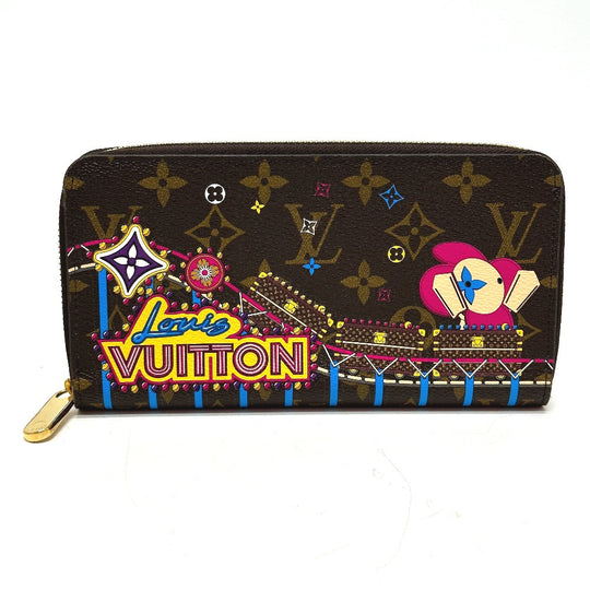 LOUIS VUITTON Long Wallet Purse M69750 Monogram canvas Brown 2020 Monogram Vivienne Amusement Park Zippy wallet Women Used Authentic