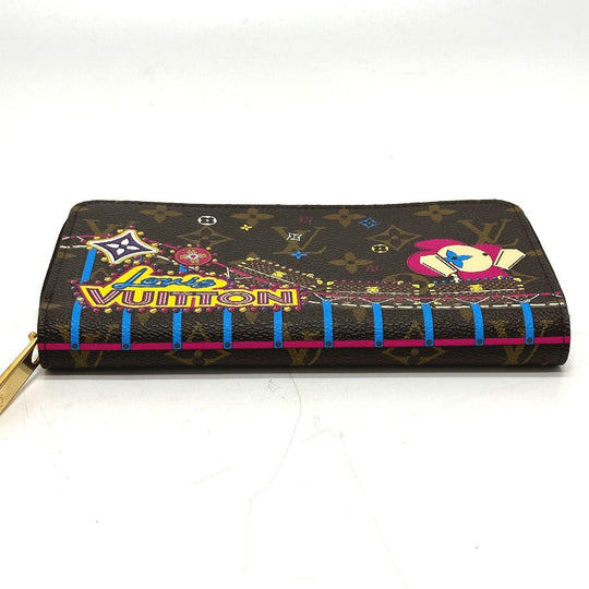 LOUIS VUITTON Long Wallet Purse M69750 Monogram canvas Brown 2020 Monogram Vivienne Amusement Park Zippy wallet Women Used Authentic