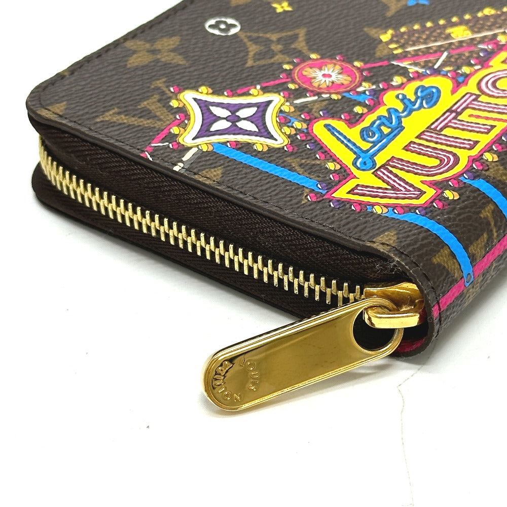 LOUIS VUITTON Long Wallet Purse M69750 Monogram canvas Brown 2020 Monogram Vivienne Amusement Park Zippy wallet Women Used Authentic
