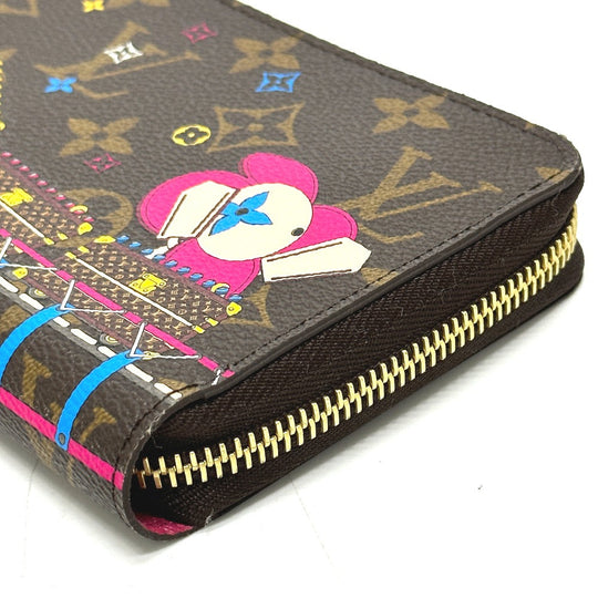 LOUIS VUITTON Long Wallet Purse M69750 Monogram canvas Brown 2020 Monogram Vivienne Amusement Park Zippy wallet Women Used Authentic
