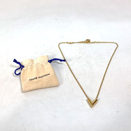 LOUIS VUITTON Necklace M61083 metal gold Necklace ・ Essential V