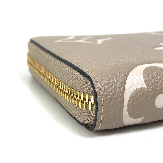 LOUIS VUITTON Long Wallet Purse M69794 Monogram Ann Platt Leather beige Monogram Ann Platt Zippy wallet Women Used Authentic