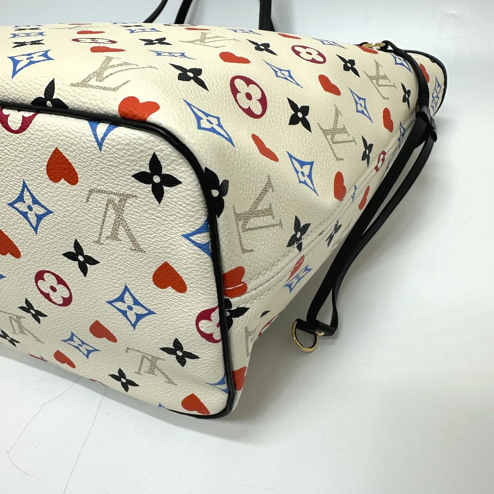 LOUIS VUITTON Tote Bag M57462 canvas multicolor Game on monogram Neverfull MM Women Used Authentic