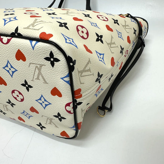 LOUIS VUITTON Tote Bag M57462 canvas multicolor Game on monogram Neverfull MM Women Used Authentic