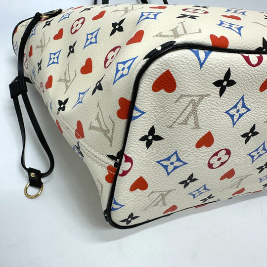 LOUIS VUITTON Tote Bag M57462 canvas multicolor Game on monogram Neverfull MM Women Used Authentic