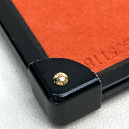 LOUIS VUITTON iPhone case M63891 Monogram canvas Black x orange Transformed monogram Eye Trunk Catgram Women Used Authentic