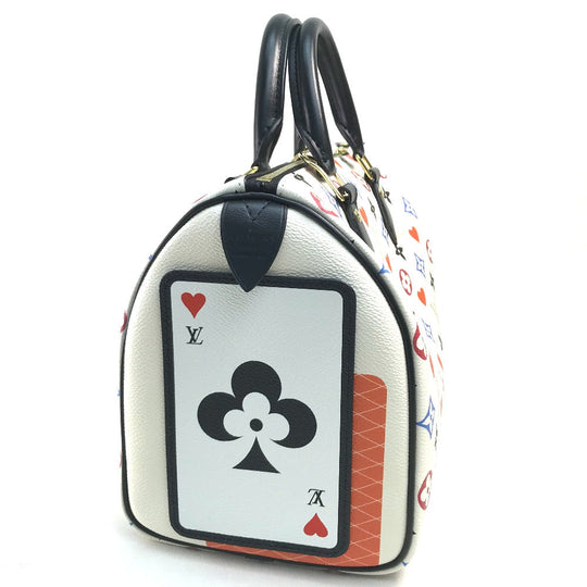 LOUIS VUITTON Handbag M57466 Monogram canvas White x Multicolor Monogram multi Speedy bandouliere 25 Women Used Authentic