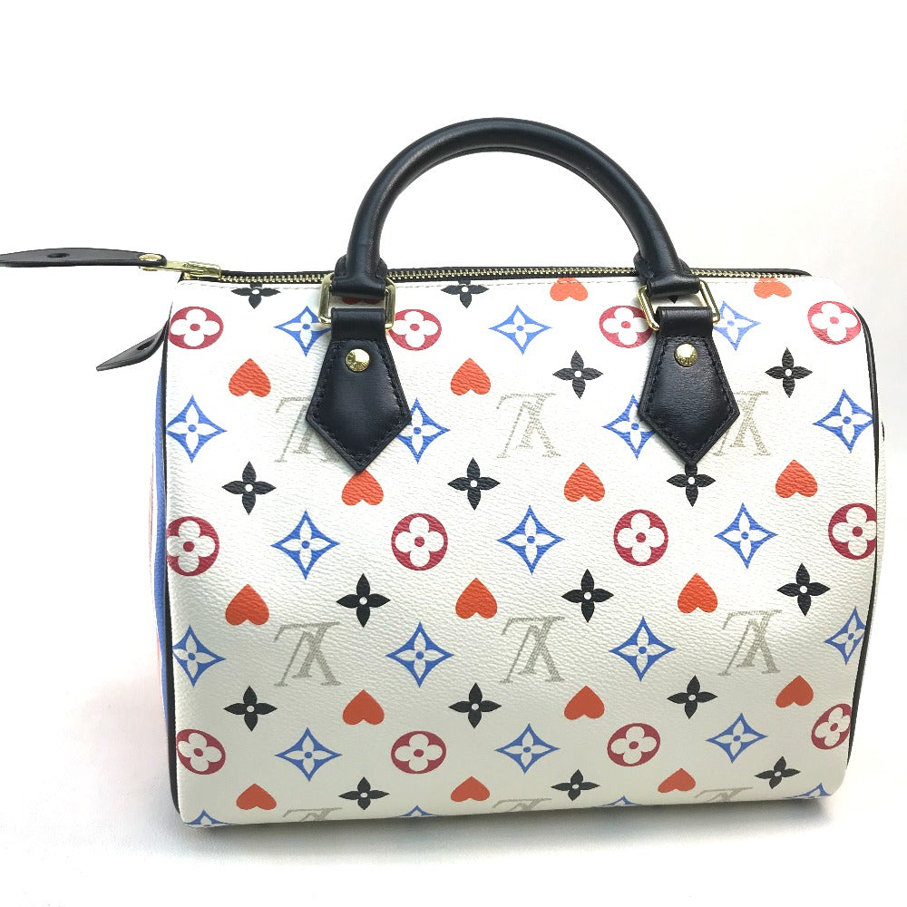 LOUIS VUITTON Handbag M57466 Monogram canvas White x Multicolor Monogram multi Speedy bandouliere 25 Women Used Authentic