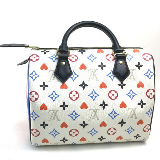 LOUIS VUITTON Handbag M57466 Monogram canvas White x Multicolor Monogram multi Speedy bandouliere 25 Women Used Authentic