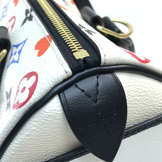 LOUIS VUITTON Handbag M57466 Monogram canvas White x Multicolor Monogram multi Speedy bandouliere 25 Women Used Authentic