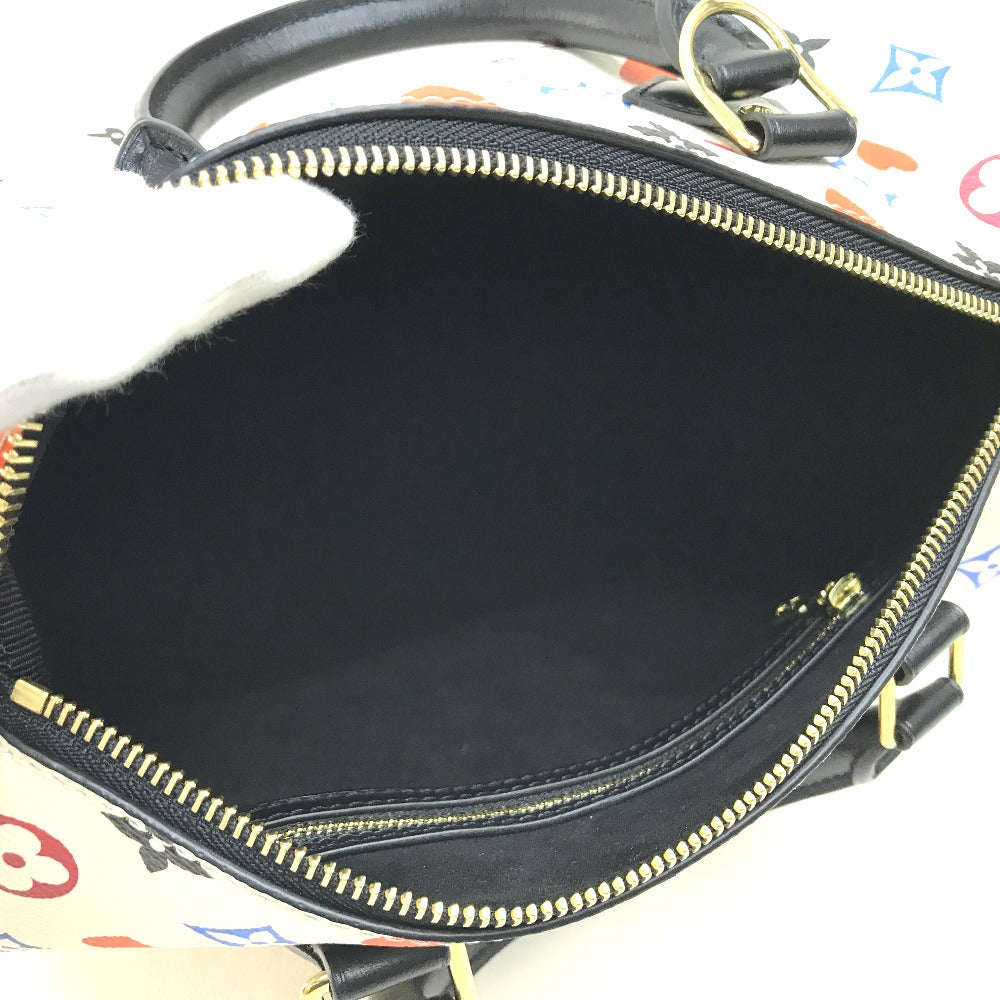 LOUIS VUITTON Handbag M57466 Monogram canvas White x Multicolor Monogram multi Speedy bandouliere 25 Women Used Authentic
