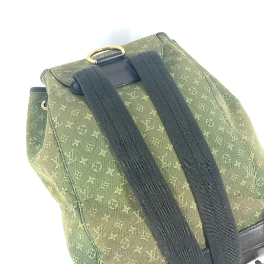LOUIS VUITTON Backpack M92456 Monogram mini canvas khaki Monogram mini Montsouris GM unisex(Unisex) Used Authentic