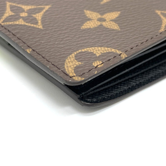 LOUIS VUITTON Folded wallet M80156 Monogram canvas Brown Animal Monogram Wallet mens Used Authentic