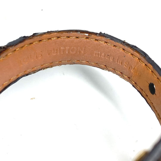 LOUIS VUITTON bracelet M6042F Monogram canvas Brown Monogram Bracelet Essential V Women 17 Used Authentic