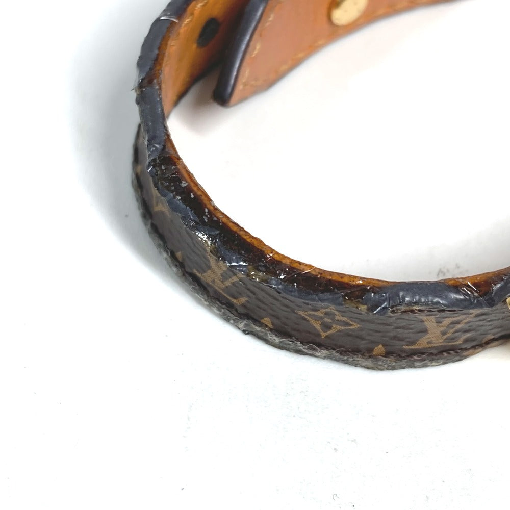 LOUIS VUITTON bracelet M6042F Monogram canvas Brown Monogram Bracelet Essential V Women 17 Used Authentic