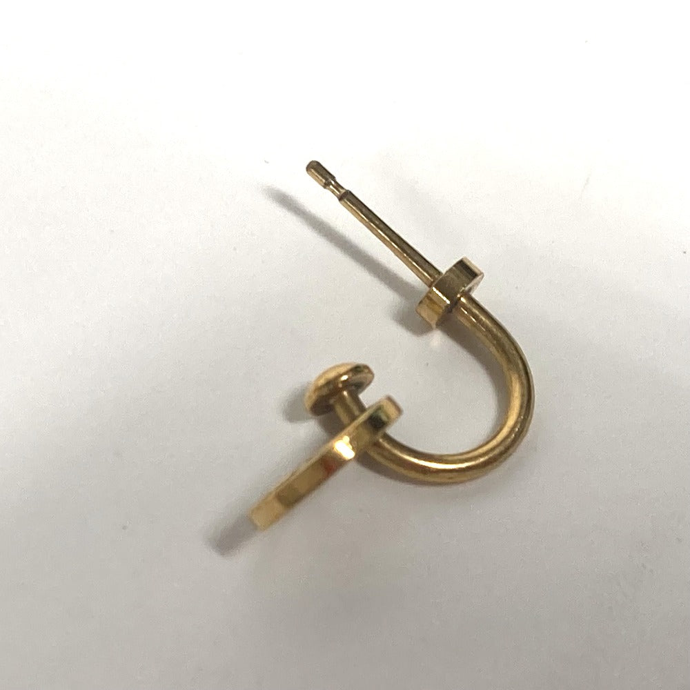 LOUIS VUITTON Pierce M64859 metal gold Monogram flower Pierce Blooming Women Used Authentic
