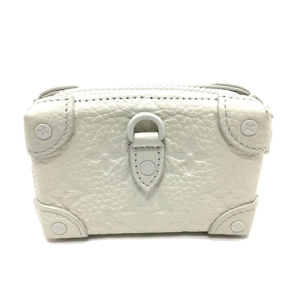 LOUIS VUITTON Trifold wallet M80209 Taurillon Clemence Leather white Monogram LV friend print unisex(Unisex) Used Authentic
