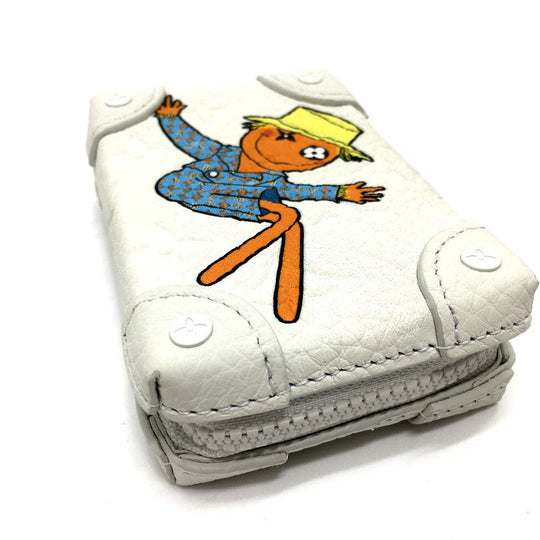 LOUIS VUITTON Trifold wallet M80209 Taurillon Clemence Leather white Monogram LV friend print unisex(Unisex) Used Authentic