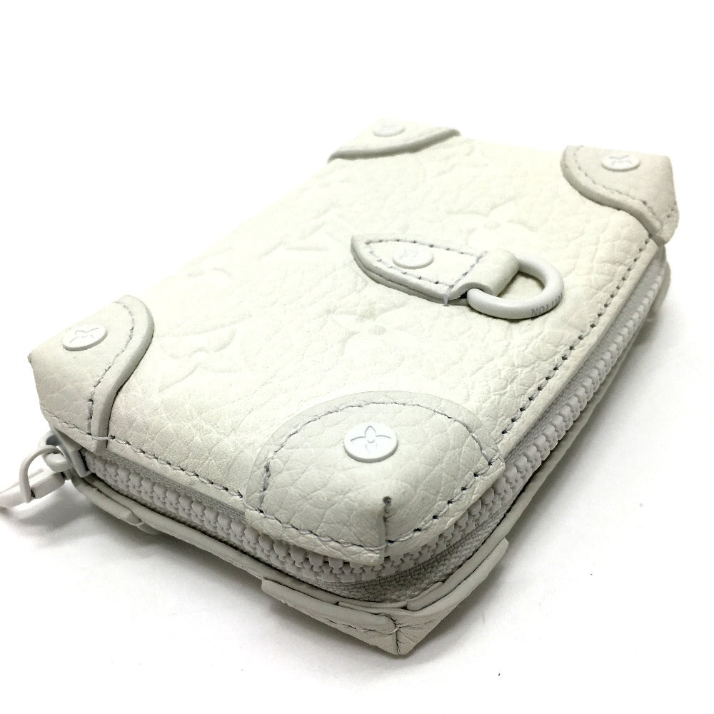 LOUIS VUITTON Trifold wallet M80209 Taurillon Clemence Leather white Monogram LV friend print unisex(Unisex) Used Authentic