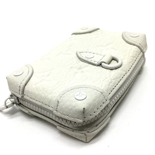 LOUIS VUITTON Trifold wallet M80209 Taurillon Clemence Leather white Monogram LV friend print unisex(Unisex) Used Authentic
