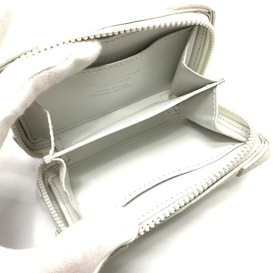 LOUIS VUITTON Trifold wallet M80209 Taurillon Clemence Leather white Monogram LV friend print unisex(Unisex) Used Authentic