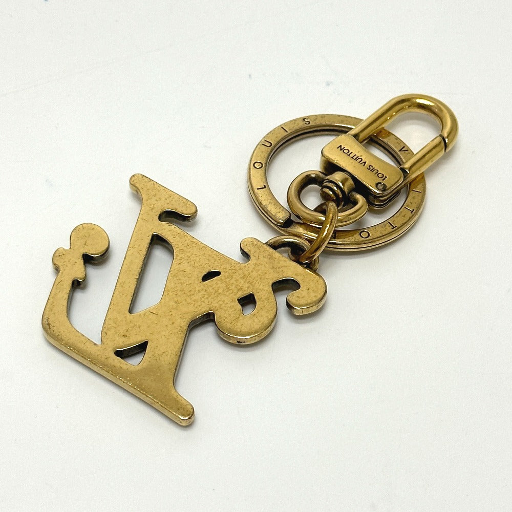LOUIS VUITTON key ring MP2715 metal gold NIGO collaboration Porto Cle Squared LV mens Used Authentic