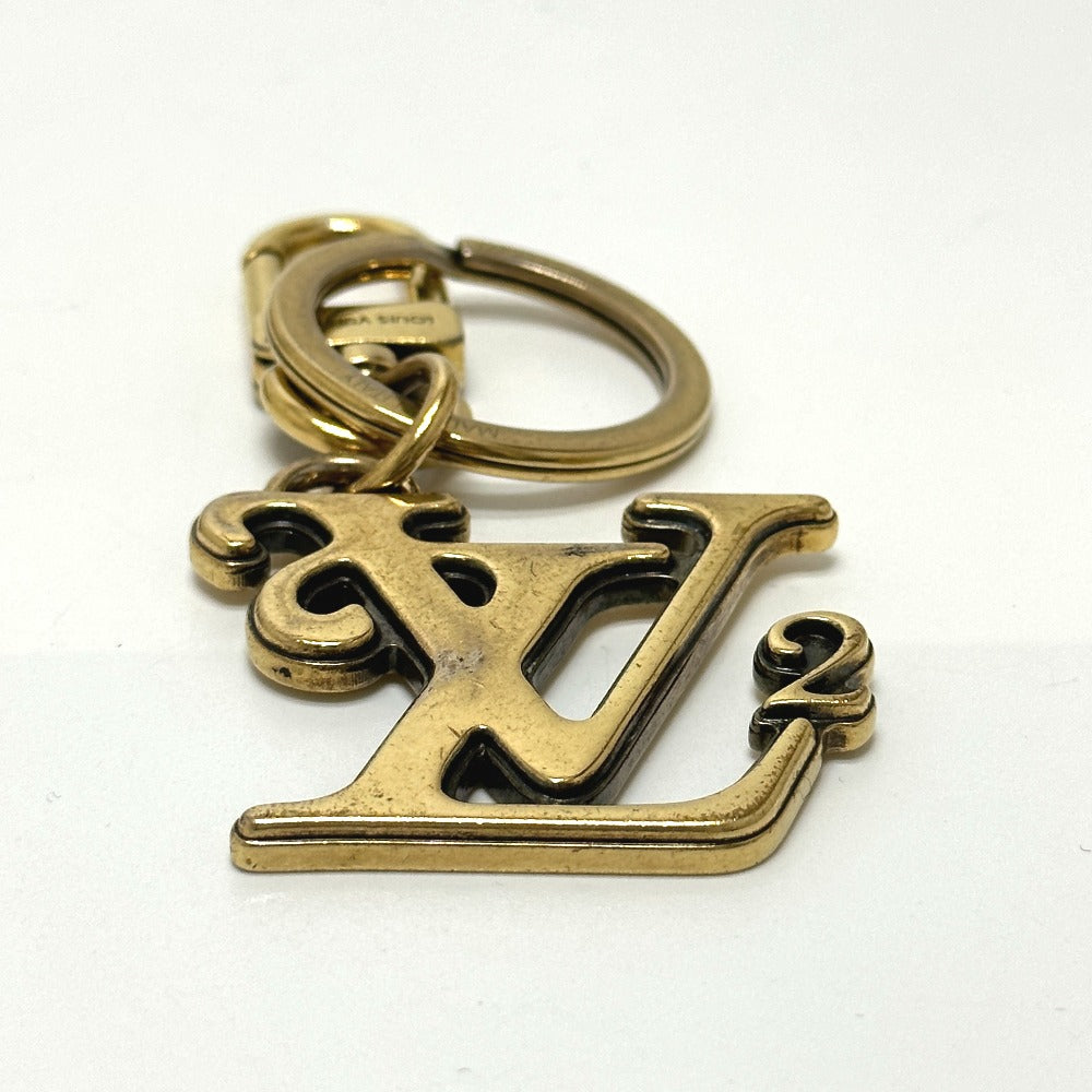 LOUIS VUITTON key ring MP2715 metal gold NIGO collaboration Porto Cle Squared LV mens Used Authentic