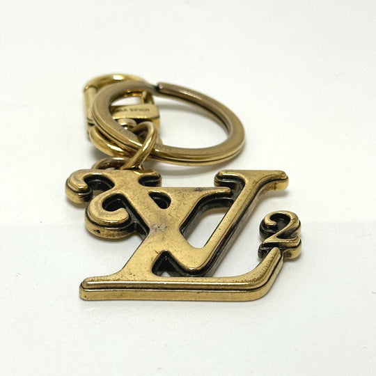 LOUIS VUITTON key ring MP2715 metal gold NIGO collaboration Porto Cle Squared LV mens Used Authentic