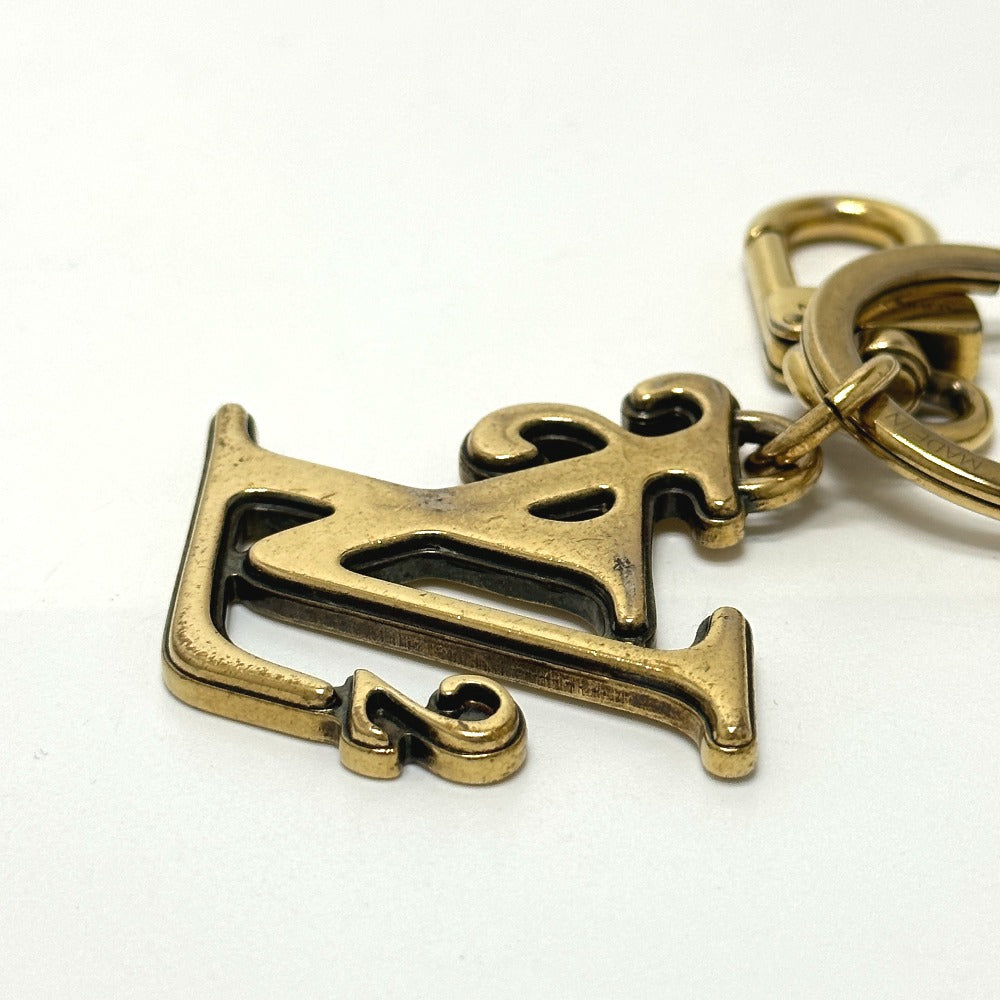 LOUIS VUITTON key ring MP2715 metal gold NIGO collaboration Porto Cle Squared LV mens Used Authentic