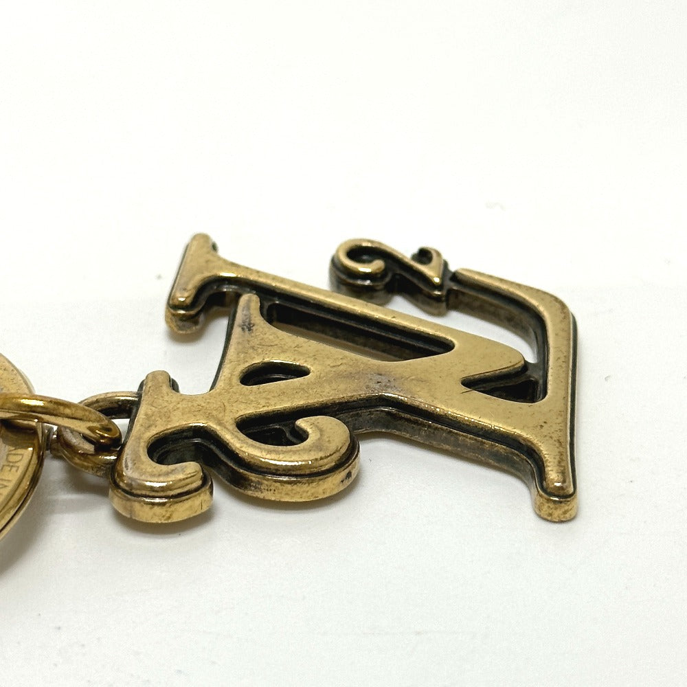 LOUIS VUITTON key ring MP2715 metal gold NIGO collaboration Porto Cle Squared LV mens Used Authentic