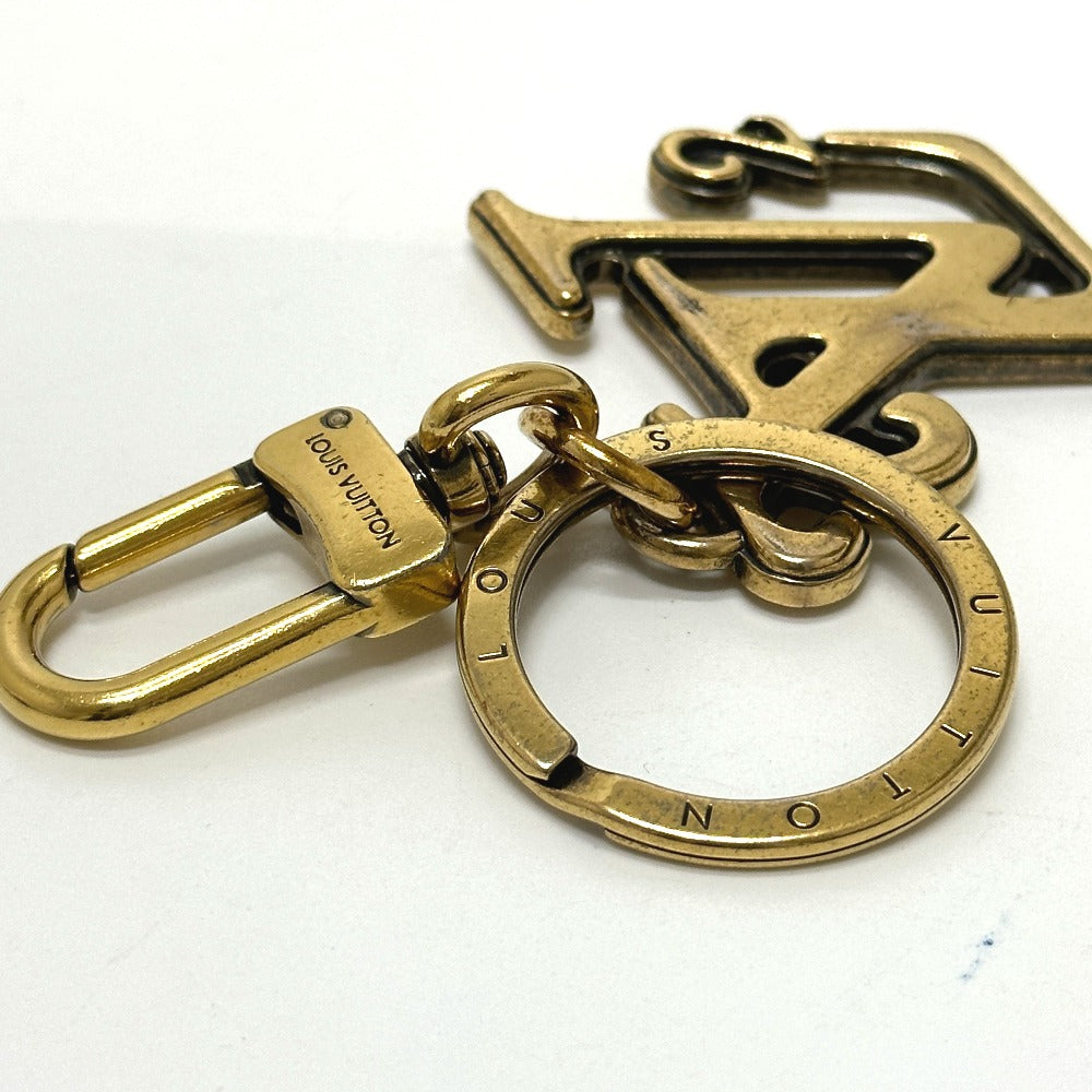 LOUIS VUITTON key ring MP2715 metal gold NIGO collaboration Porto Cle Squared LV mens Used Authentic