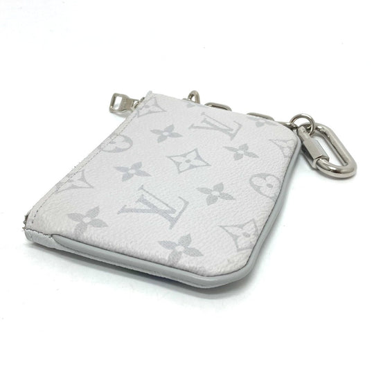 LOUIS VUITTON Coin case M67809 Monogram canvas white Coin Pocket Wallet Zipped pouch PM unisex(Unisex) Used Authentic