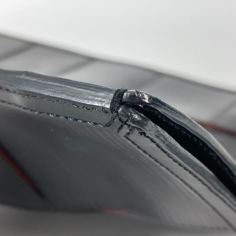 LOUIS VUITTON Tote Bag M54622 Epi Leather black Epi stretch Silver fizz mens Used Authentic